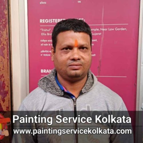 Painter Shibu Adhikari Kolkata